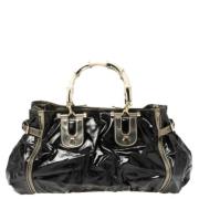 Gucci Vintage Pre-owned Laeder crossbodyvskor Black, Dam