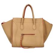 Celine Vintage Pre-owned Laeder totevskor Beige, Dam