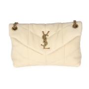 Yves Saint Laurent Vintage Pre-owned Mocka axelremsvskor Beige, Dam