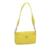 Prada Vintage Pre-owned Nylon prada-vskor Yellow, Dam