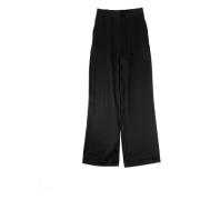 Roberto Collina Silk Stretch Pant Black, Dam