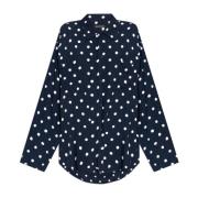 Balenciaga Polka dot skjorta Blue, Dam