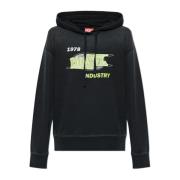 Diesel Sweatshirt F-Buxt-Hood-P2 Black, Dam