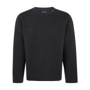 Emporio Armani Navy Sweatshirt Blue, Herr