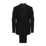 Emporio Armani Blå Klänningar Blazer Byxor Set Blue, Herr