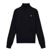 Kenzo Ull Turtleneck Black, Herr