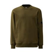 C.p. Company Diagonal Raised Fleece Sweatshirt Green, Herr