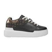 Pollini Låg Topp Sneakers Heritage Modell Black, Dam