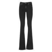 Dondup Svarta Bomulls Dams Jeans med Juvelknappar Black, Dam