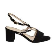 Petite Mendigote Svarta Mocka Hepburn Sandaler Black, Dam