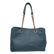 Bottega Veneta Vintage Pre-owned Laeder totevskor Green, Dam