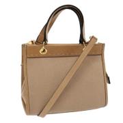 Celine Vintage Pre-owned Laeder handvskor Beige, Dam