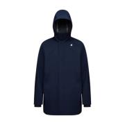 K-Way Trelagers Jersey Parka Blue, Herr