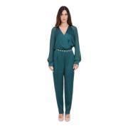 Max Mara Elegant Grön Jumpsuit för Kvinnor Green, Dam