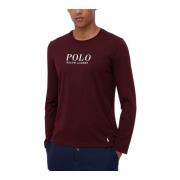 Ralph Lauren Långärmad Polo Tröja för Män Red, Herr