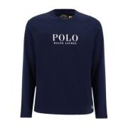 Ralph Lauren Långärmad Polo Tröja för Män Blue, Herr