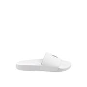 Ralph Lauren Herr Slide Sandaler Syntetiskt Material White, Herr