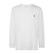 Ralph Lauren Vit Långärmad T-shirt White, Herr