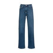 Tommy Jeans Klassiska Straight Fit Denim Jeans Blue, Dam