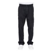 Calvin Klein Jeans Svarta Casual Twill Cargo Byxor Black, Herr