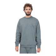 Calvin Klein Jeans Grön Crewneck Sweater Monogram CK Gray, Herr