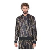 Versace Jeans Couture Chain Couture Zip Sweater Multicolor, Herr