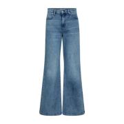 Co'Couture Bootcut Blekt Jeans DoryCC Stil Blue, Dam