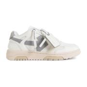 Off White Vit Grå Mesh Läder Sneakers White, Herr