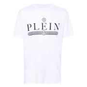 Philipp Plein Vita T-shirts och Polos med Plein Print White, Herr