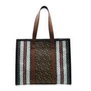 Burberry Vintage Pre-owned Canvas totevskor Multicolor, Dam