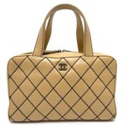 Chanel Vintage Pre-owned Tyg chanel-vskor Brown, Dam