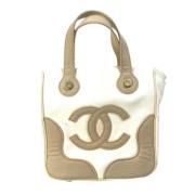 Chanel Vintage Pre-owned Tyg chanel-vskor Beige, Dam