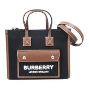 Burberry Vintage Pre-owned Canvas axelremsvskor Black, Dam