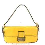 Fendi Vintage Pre-owned Laeder chanel-vskor Yellow, Dam