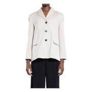 Max Mara Svart Jacka med Revers Gray, Dam