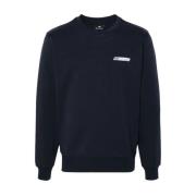 Paul Smith Midnight Blue Crew-neck Sweatshirt Blue, Herr