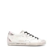 Golden Goose Super Star Läder Mocka Sneakers White, Dam