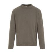 C.p. Company Valnöt Crew Neck Sweater Brown, Herr