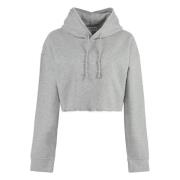 Ganni Ekologisk Bomull Hoodie Gray, Dam