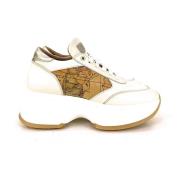 Alviero Martini 1a Classe Geo Classic Dam Sneakers Kräm Multicolor, Da...