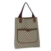 Gucci Vintage Pre-owned Laeder totevskor Beige, Dam