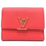 Louis Vuitton Vintage Pre-owned Laeder plnbcker Red, Dam