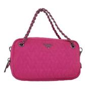 Prada Vintage Pre-owned Nylon handvskor Pink, Dam