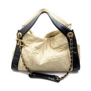 Chanel Vintage Pre-owned Laeder chanel-vskor Beige, Dam