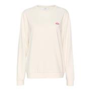 Saint Tropez Fanilesz Sweatshirt Ice Beige, Dam