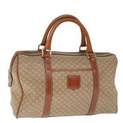 Celine Vintage Pre-owned Canvas handvskor Beige, Dam