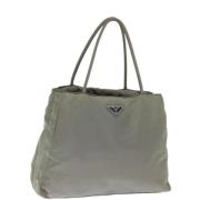 Prada Vintage Pre-owned Nylon totevskor Gray, Dam