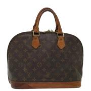 Louis Vuitton Vintage Pre-owned Canvas handvskor Brown, Dam