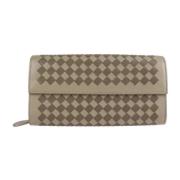 Bottega Veneta Vintage Pre-owned Laeder plnbcker Beige, Dam