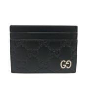 Gucci Vintage Pre-owned Laeder plnbcker Black, Herr